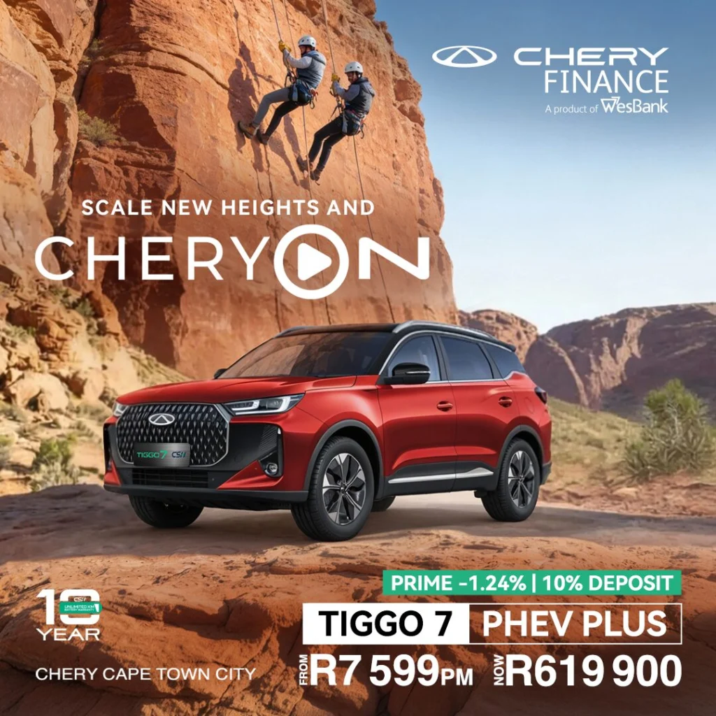 TIGGO 7 PHEV Plus from R7 599 or R619 900*