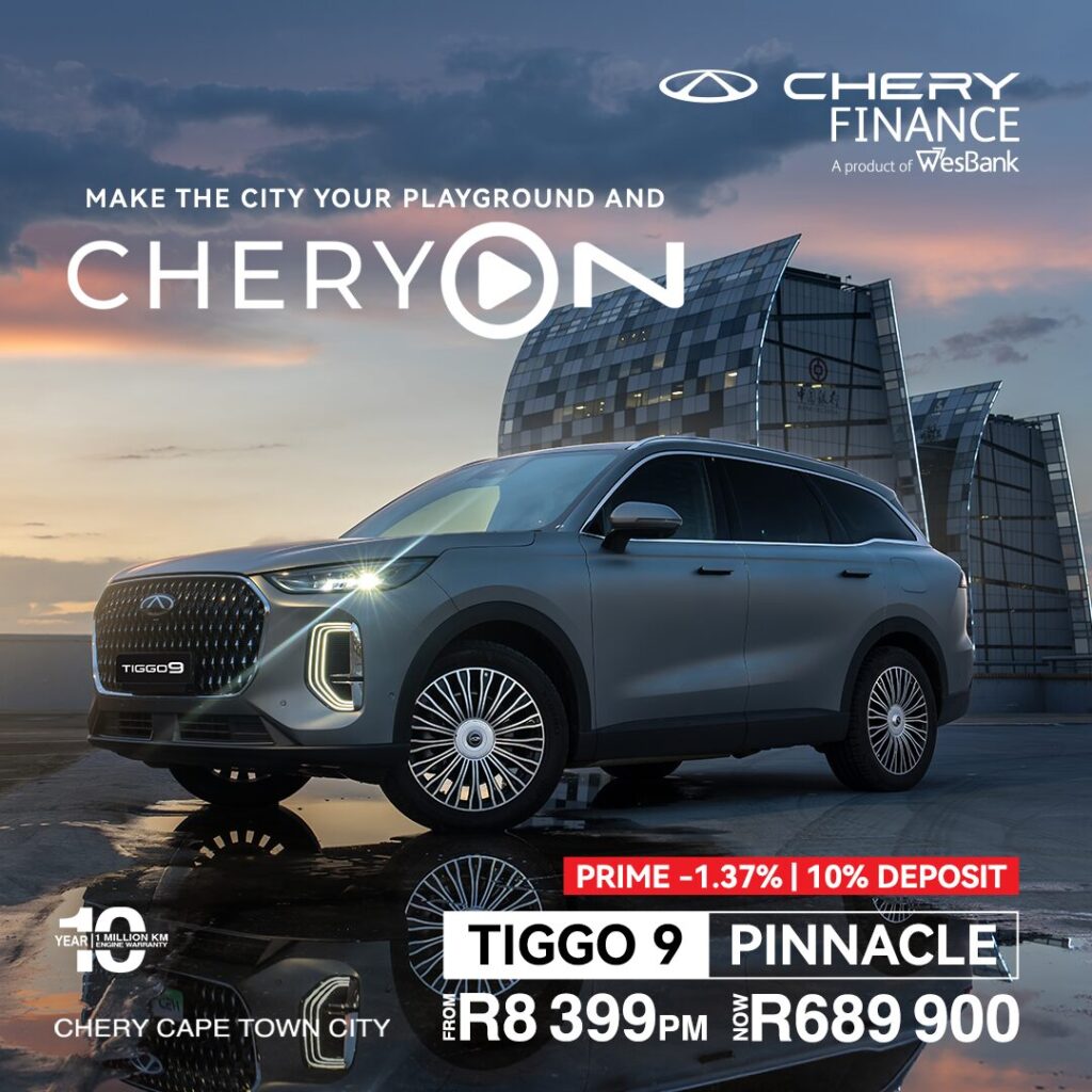 TIGGO 9 Pinnacle from R8 399 or R689 900*
