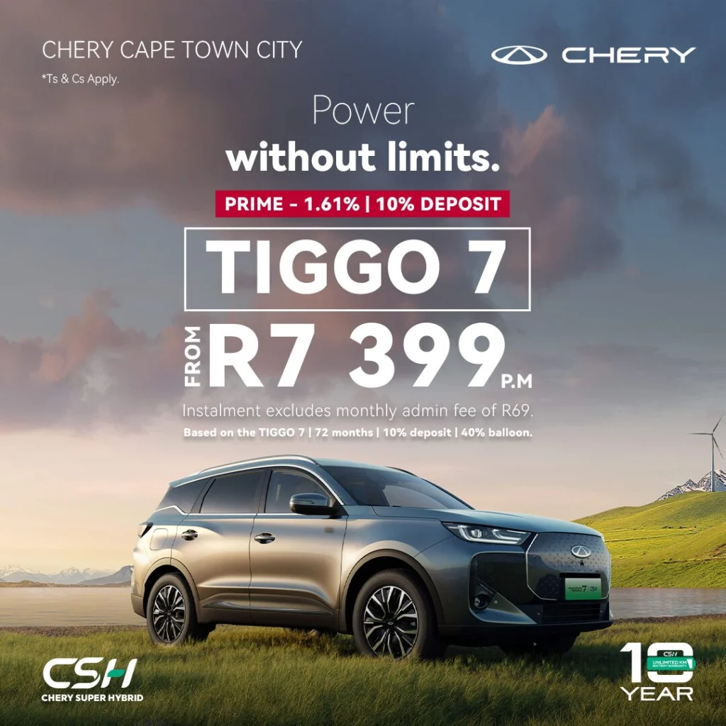 TIGGO 7 PHEV from R7 399pm
