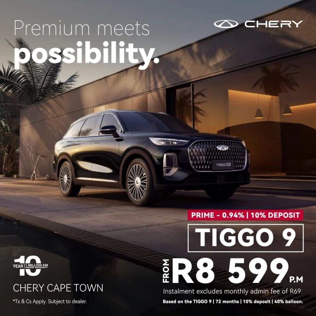 TIGGO 9 from R8 599pm*